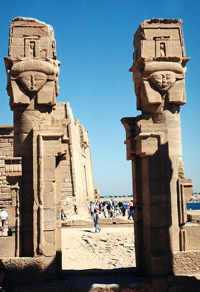 Kalabsha - Qertassi Temple - Hathor columns