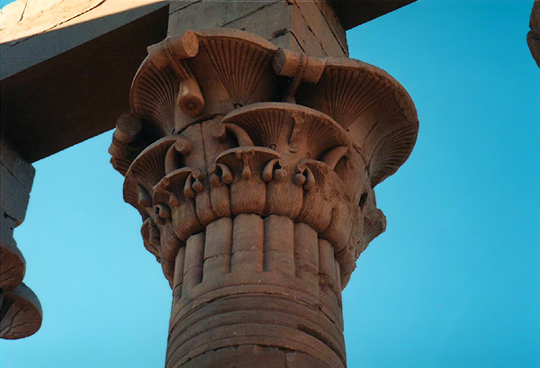 Philae, column capital