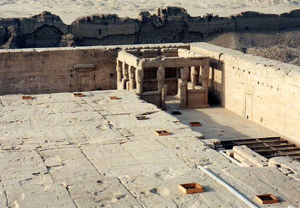 Dendera - rooftop new year's festival chapel