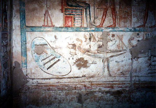 Medinet Habu, temple of Ramesses III, chapel relief