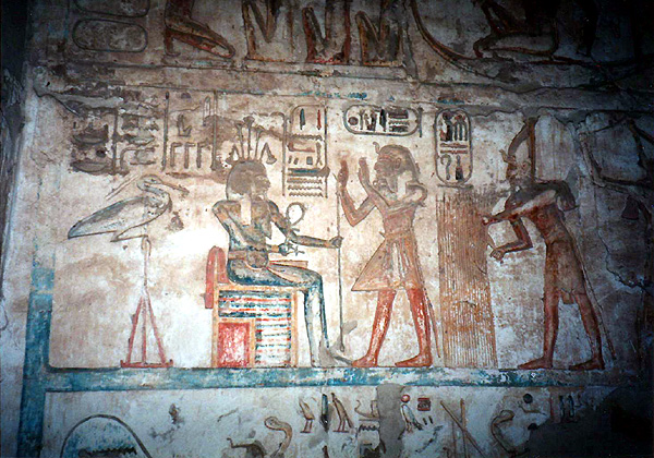 Medinet Habu, temple of Ramesses III, chapel relief