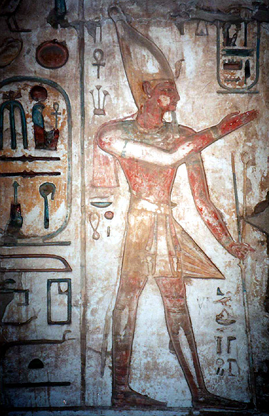 Medinet Habu, temple of Ramesses III, chapel relief