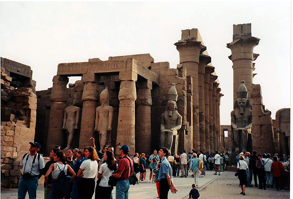 Luxor temple, courtyard of Ramesses II