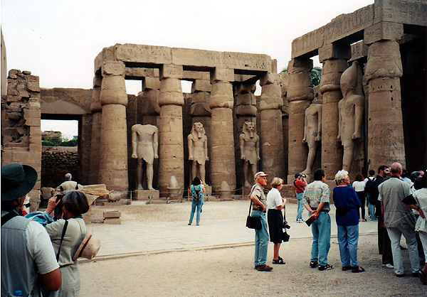 Luxor temple, courtyard of Ramesses II