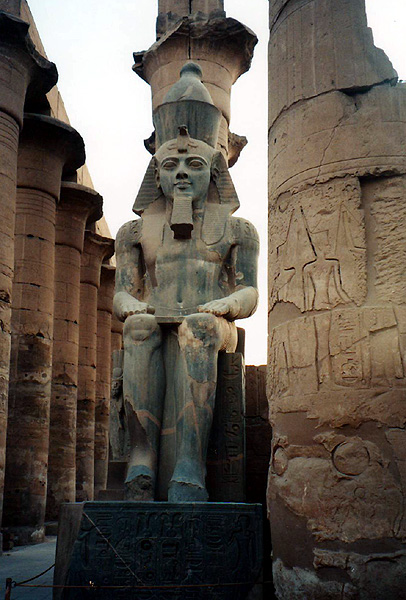 Luxor, seated colossus of Ramesses II