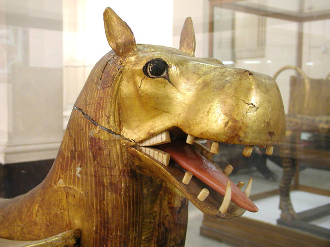 hippopotamus from the treasure of Tutankhamun